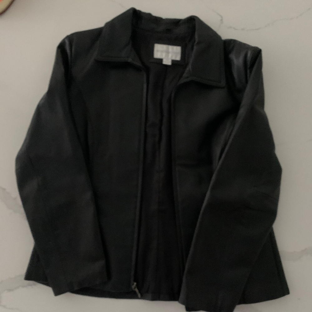 Black Authentic Leather Jacket - image 1